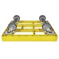 Preview: KISTENROLLER EASY 600x400 RAL 1021 gelb