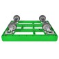Preview: KISTENROLLER EASY 600x400 RAL 6018 grün