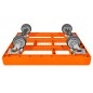 Preview: KISTENROLLER EASY 600x400 RAL 2004 orange