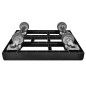 Preview: KISTENROLLER EASY 600x400 RAL 9004 schwarz