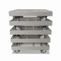 Preview: KISTENROLLER EASY 600x400 RAL 7037 grau