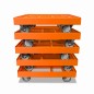 Preview: KISTENROLLER EASY 600x400 RAL 2004 orange