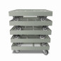 Preview: KISTENROLLER EASY 600x400 RAL 7037 grau