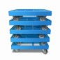 Preview: KISTENROLLER EASY 600x400 RAL 5012 lichtblau