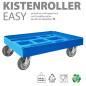 Preview: KISTENROLLER EASY 600x400 RAL 5012 lichtblau