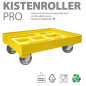 Preview: KISTENROLLER PRO 600x400 RAL 1021 gelb