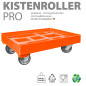 Preview: KISTENROLLER PRO 600x400 RAL 2004 orange