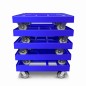 Preview: KISTENROLLER EASY 600x400 RAL 5010 enzianblau