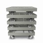 Preview: KISTENROLLER EASY 600x400 RAL 7037 grau