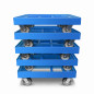 Preview: KISTENROLLER EASY 600x400 RAL 5012 lichtblau