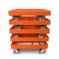 Preview: KISTENROLLER EASY 600x400 RAL 2004 orange
