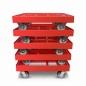Preview: KISTENROLLER EASY 600x400 RAL 3000 rot