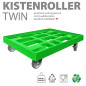 Preview: KISTENROLLER TWIN 800x600 RAL 6018 grün