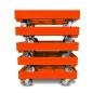 Preview: KISTENROLLER PRO 600x400 RAL 2004 orange