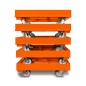 Preview: KISTENROLLER PRO 600x400 RAL 2004 orange