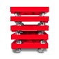 Preview: KISTENROLLER PRO 600x400 RAL 3000 rot