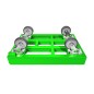 Preview: KISTENROLLER PRO 600x400 RAL 6018 grün