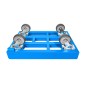 Preview: KISTENROLLER PRO 600x400 RAL 5012 lichtblau