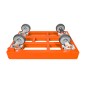 Preview: KISTENROLLER PRO 600x400 RAL 2004 orange