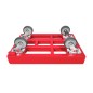 Preview: KISTENROLLER PRO 600x400 RAL 3000 rot