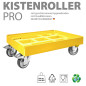 Preview: KISTENROLLER PRO 600x400 RAL 1021 gelb