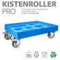 Preview: KISTENROLLER PRO 600x400 RAL 5012 lichtblau