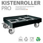 Preview: KISTENROLLER PRO 600x400 RAL 9004 schwarz