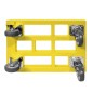 Preview: KISTENROLLER PRO 600x400 RAL 1021 gelb