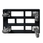 Preview: KISTENROLLER PRO 600x400 RAL 9004 schwarz