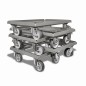 Preview: KISTENROLLER LIGHT 600x400 RAL 7037 grau