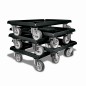 Preview: KISTENROLLER LIGHT 600x400 RAL 9004 schwarz