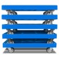 Preview: KISTENROLLER TWIN 800x600 RAL 5012 lichtblau