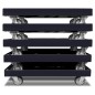 Preview: KISTENROLLER TWIN 800x600 RAL 9004 schwarz