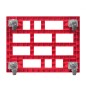 Preview: KISTENROLLER TWIN 800x600 RAL 3000 rot