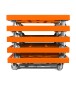 Preview: KISTENROLLER TWIN 800x600 RAL 2004  orange