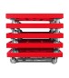 Preview: KISTENROLLER TWIN 800x600 RAL 3000 rot
