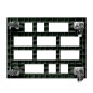 Preview: KISTENROLLER TWIN 800x600 RAL 9004 schwarz