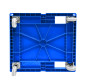 Preview: ROLLPLATTE 820x715 RAL 5010 enzianblau