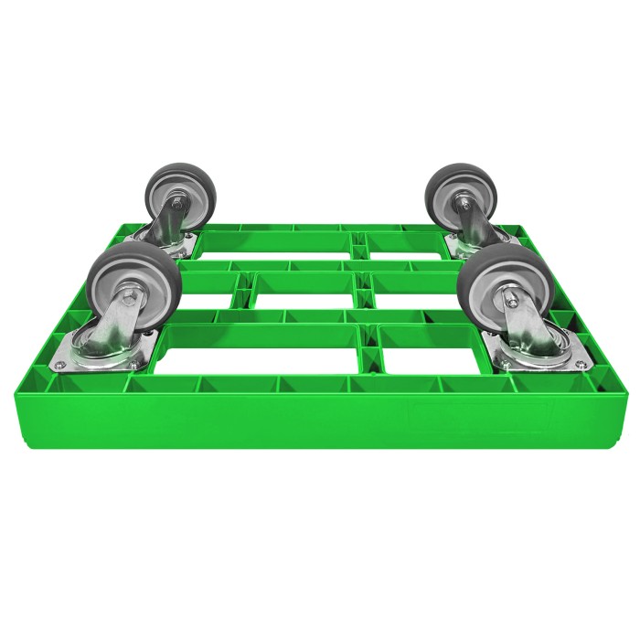 KISTENROLLER EASY 600x400 RAL 6018 grün