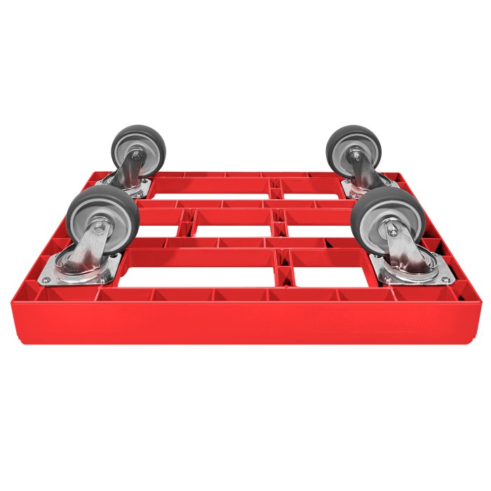 KISTENROLLER EASY 600x400 RAL 3000 rot
