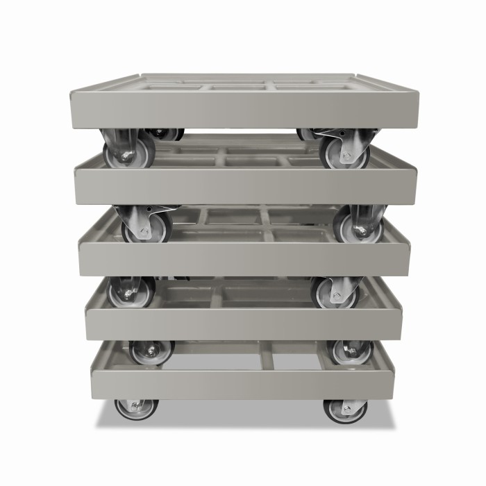 KISTENROLLER EASY 600x400 RAL 7037 grau