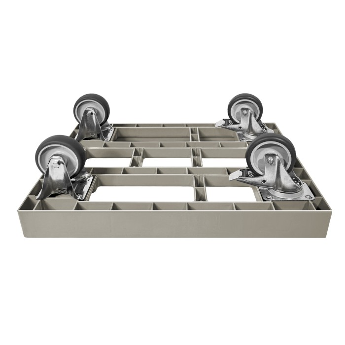 KISTENROLLER EASY 600x400 RAL 7037 grau