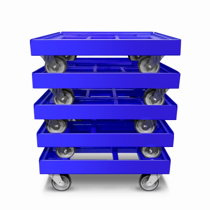KISTENROLLER EASY 600x400 RAL 5010 enzianblau