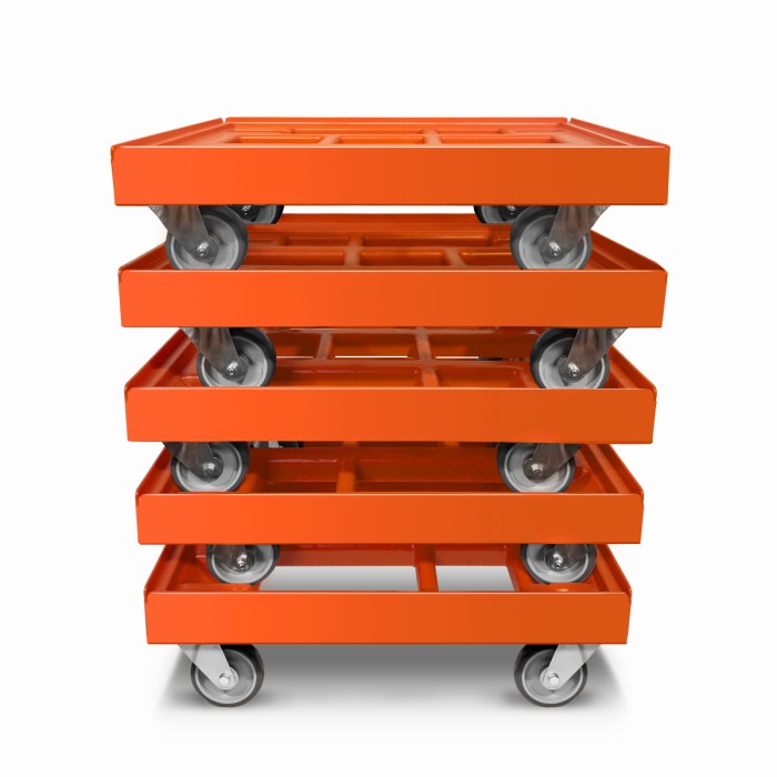 KISTENROLLER EASY 600x400 RAL 2004 orange