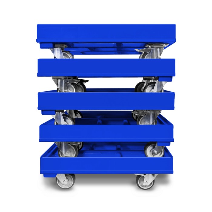KISTENROLLER PRO 600x400 RAL 5010 enzianblau