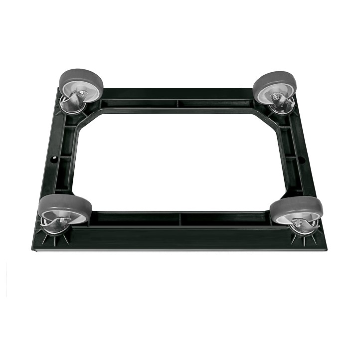 KISTENROLLER LIGHT 600x400 RAL 9004 schwarz