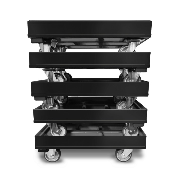 KISTENROLLER PRO 600x400 RAL 9004 schwarz