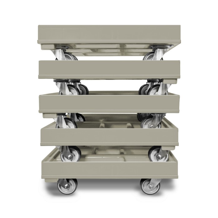 KISTENROLLER PRO 600x400 RAL 7037 grau
