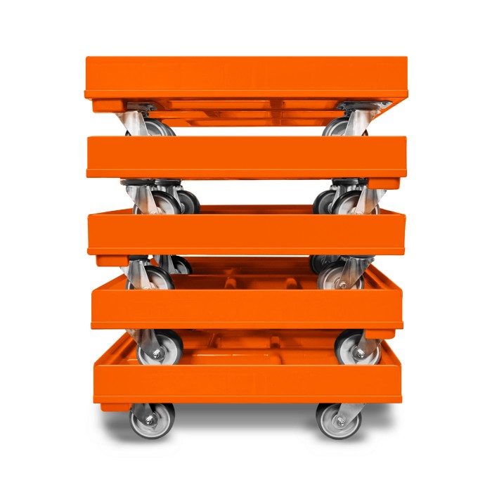 KISTENROLLER PRO 600x400 RAL 2004 orange