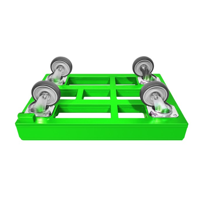 KISTENROLLER PRO 600x400 RAL 6018 grün